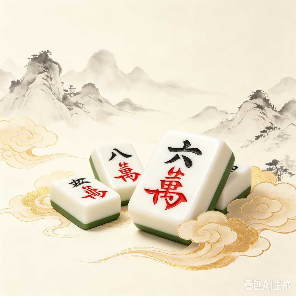 displayable mahjong set
