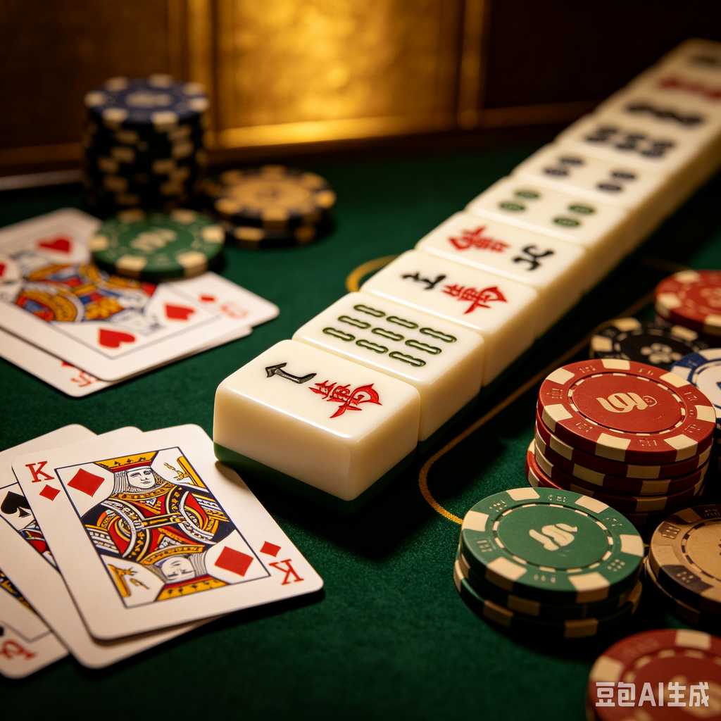 vivid color print mahjong set